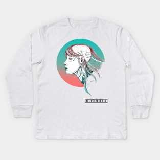 Robo-girl Kids Long Sleeve T-Shirt